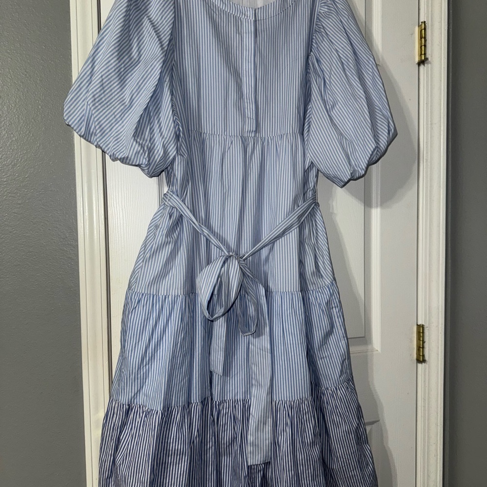 English Factory Midi Striped Dress